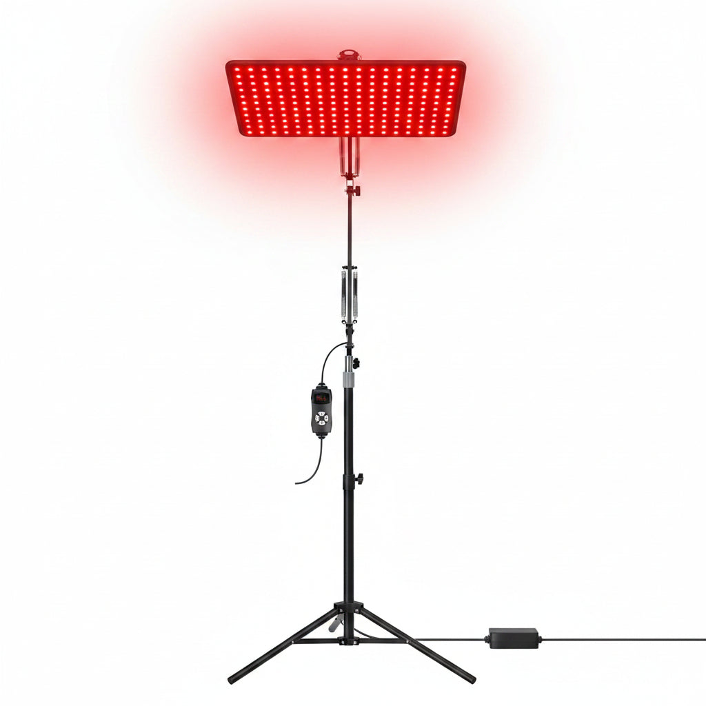 Red Light Therapy for Body with Wireless Magnetic Remote - 660Nm 850Nm 940Nm 3 in 1 Red Infrared Light Therapy Lamp with Stand with Large Panel, Therapy Device at Home, Gift for Women, L