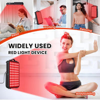 Red Light Therapy for Body, 660Nm 850Nm near Infrared Light Therapy Panel, 60 Dual Chip LED Device with 300W of Power, Ideal for Body, Face, Improve Sleep, Skin Health, Includes Hanging Kit & Handle