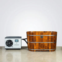 Cold Plunge Tub Designed for Home Recovery, 54 Inch, 1.3 HP Chiller, Ozone Sanitation, WiFi Control — Studio Shot