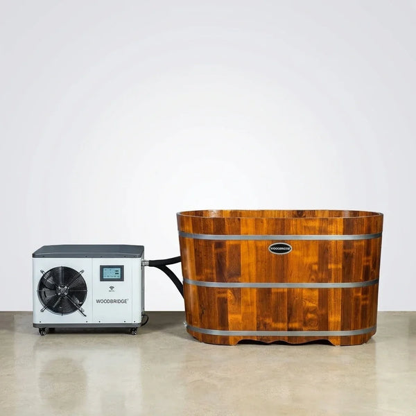 Cold Plunge Tub Designed for Home Recovery, 1.3 HP Chiller, Ozone Sanitation, WiFi Control, 54 Inch
