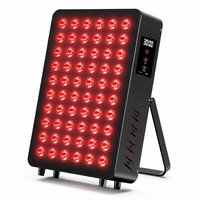 Red Light Therapy Panel Designed for Home Wellness, 660nm Red & 850nm NIR, 60 Dual-Chip LEDs, Timer